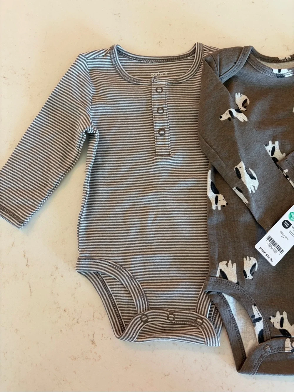 Carter’s Three-Piece Set with Dog Print Onesie